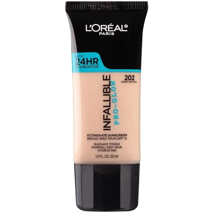 L’Oréal Paris Makeup Infallible Up to 24HR Pro-Glow Foundation, 202 Creamy Natural, 1 fl. oz. - Best foundation makeup