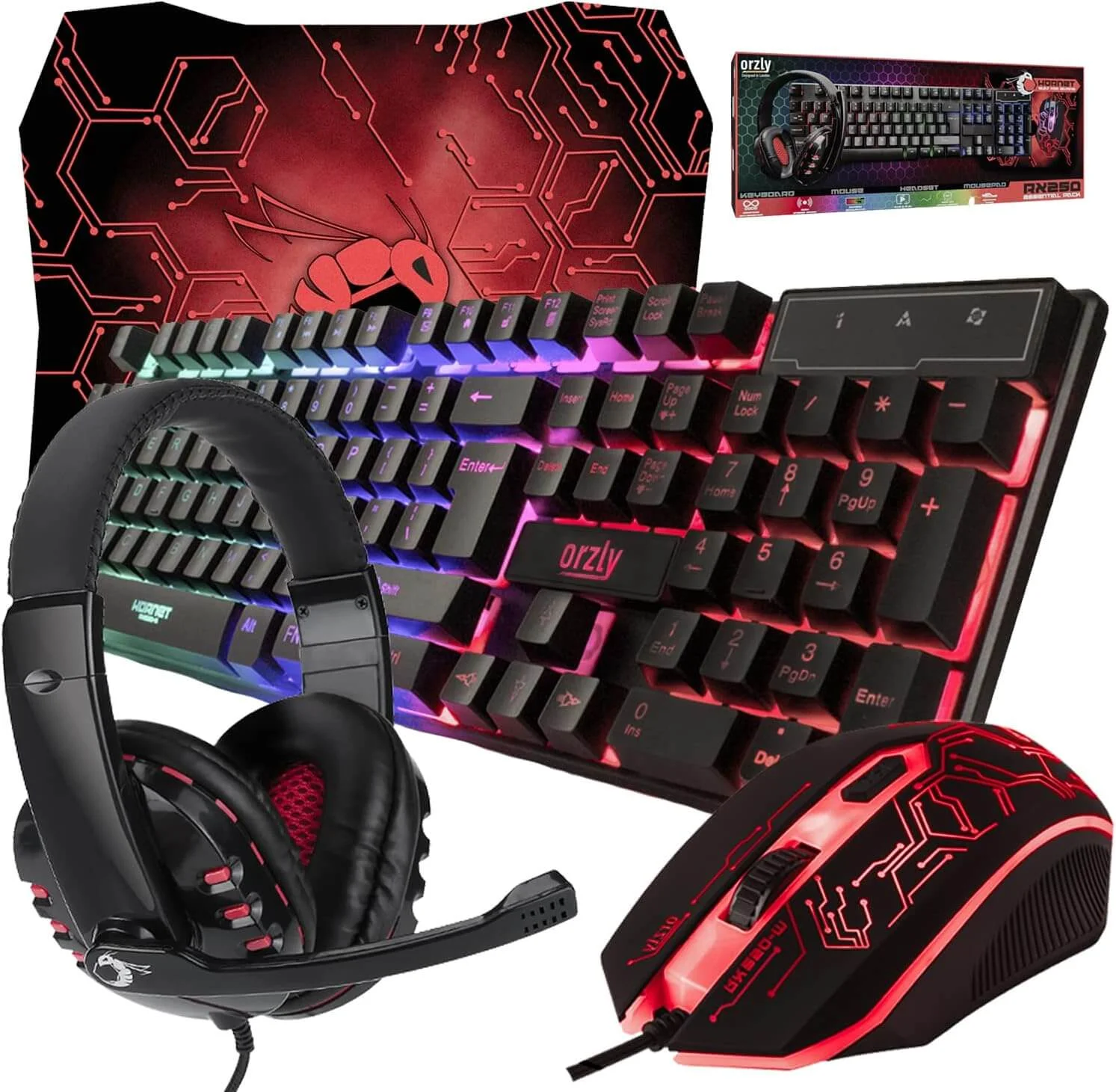 Gaming set: keyboard, mouse and headset - gifts for teenage boys